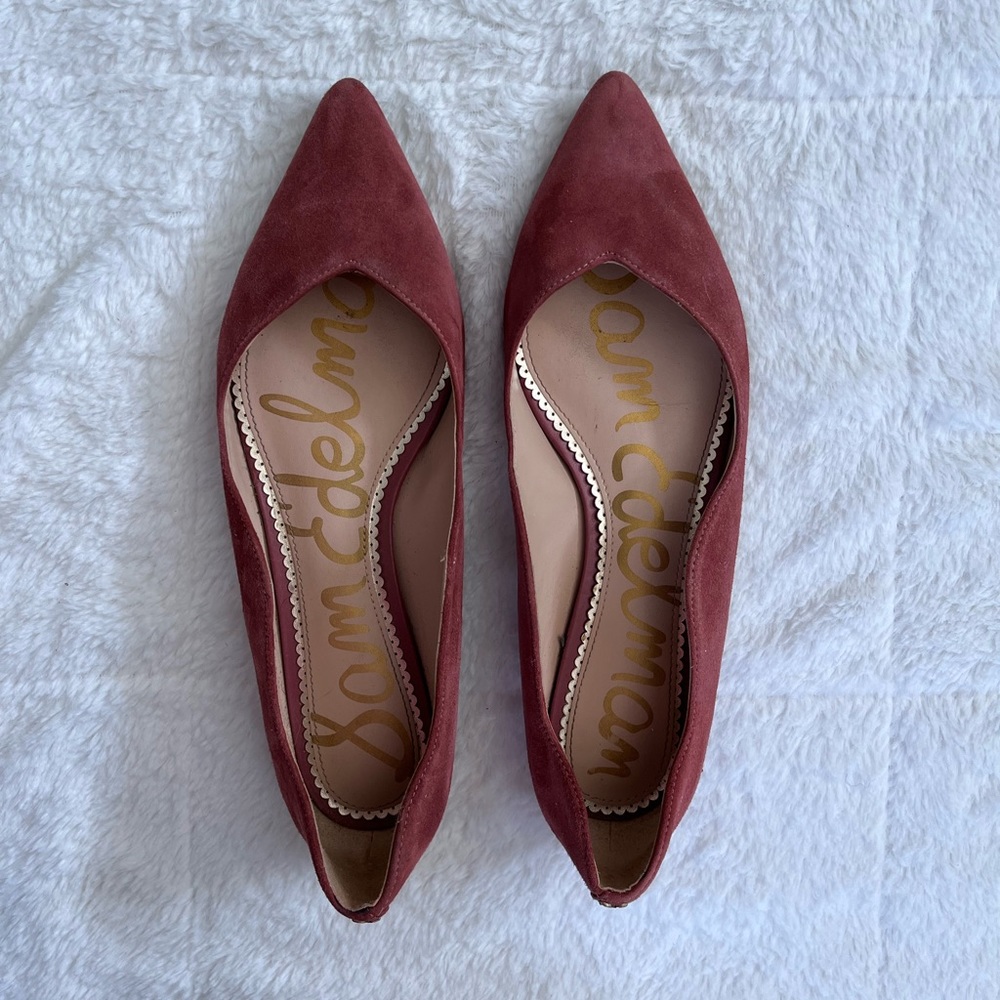 Sam Edelman mauve suede flats